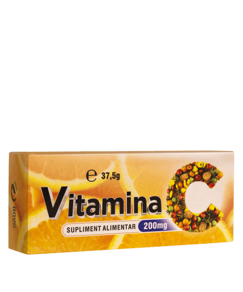 Vitamina C 200mg, 50 de comprimate